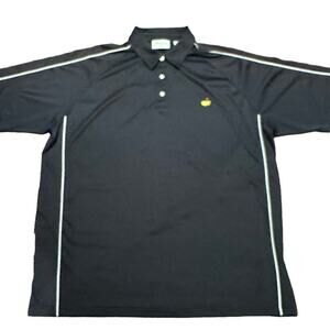 Masters Men’s XXL Black Polyester Logo PoloStyle Short Sleeve Shirt